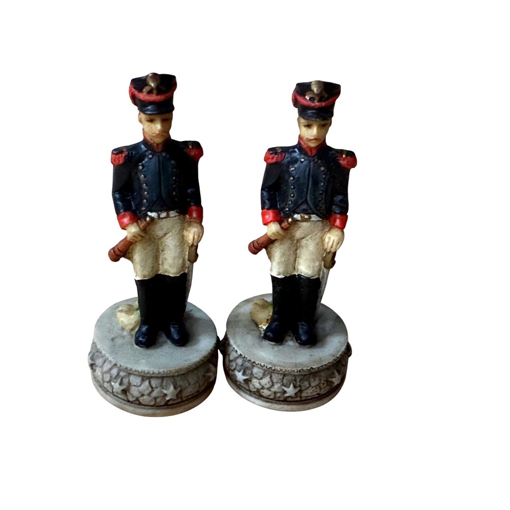 2 Vintage 2000 Napoleon Wellington Replacement WU Chess‎ Piece Waterloo C&F Corp